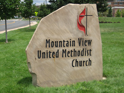 Mountain View United Methodist Church Marker